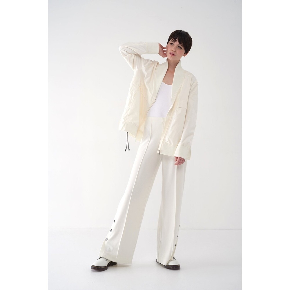 Sosken Studios Fate Athleisure Jacket Size 1 Small Milk Cocoon Minimalist